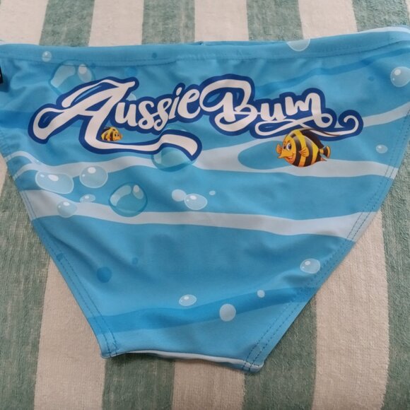 NWOT AUSSIE BUM SWIM BRIEF, OCEAN BLUE, SIZE "S" (30"-32") - Picture 2 of 8